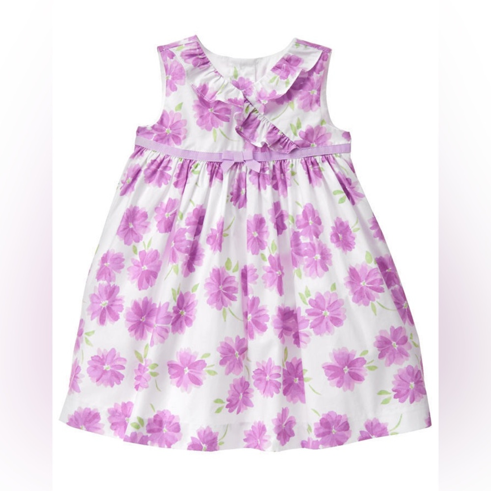 Gymboree Purple Floral Kids Dress